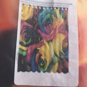Rose Print Shower Curtain